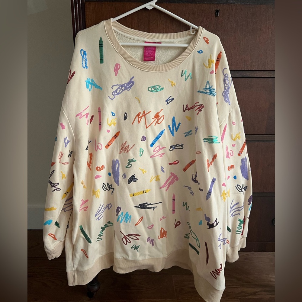 Queen of Sparkles Crayon sweatshirt